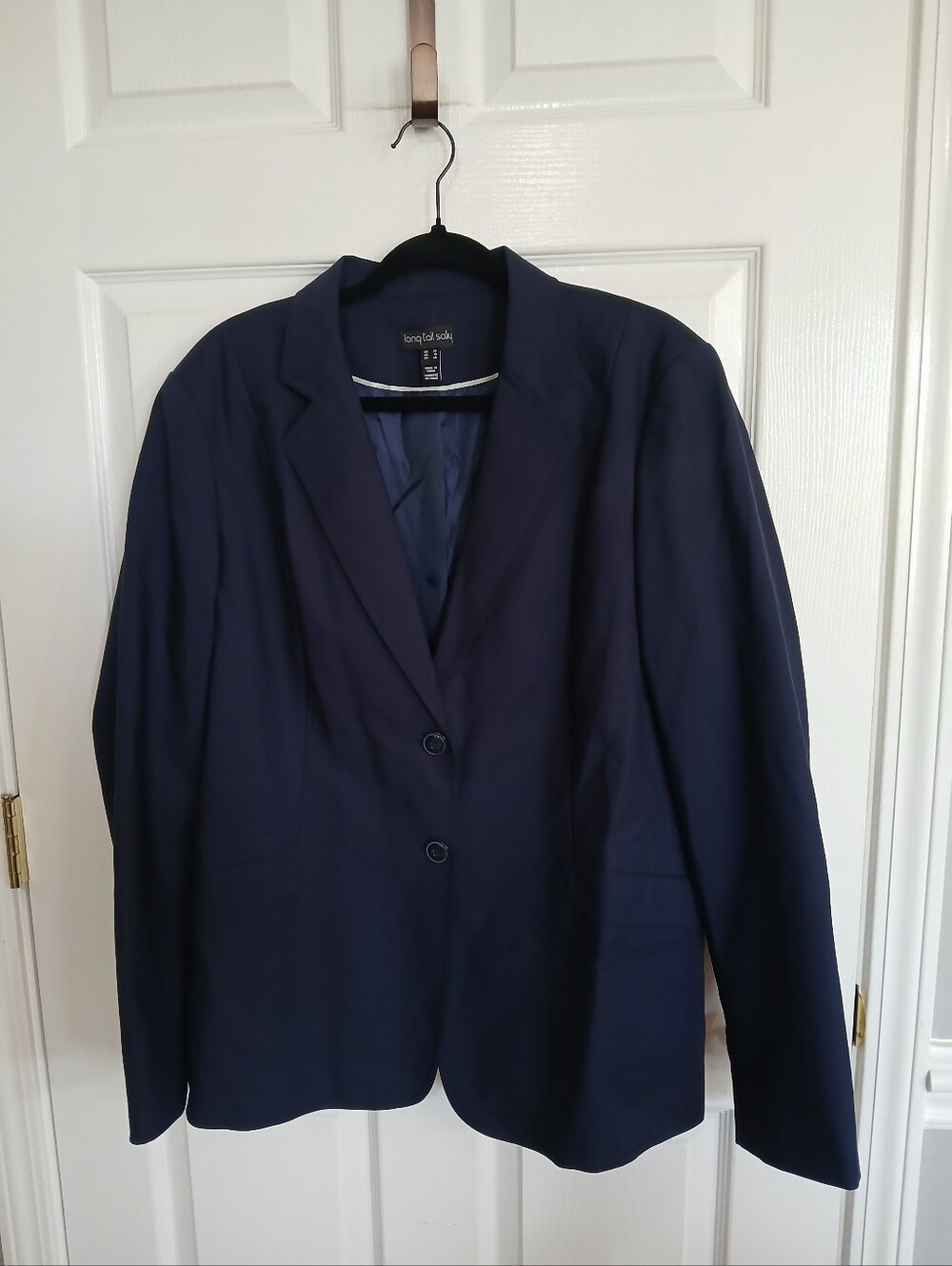 Navy Men's Two-Button Blazer